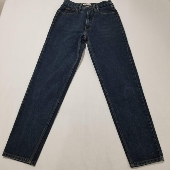 Vintage Guess Jeans Womens 31 Blue Denim High Rise Tapered Leg Made in USA 26050 - Picture 2 of 9